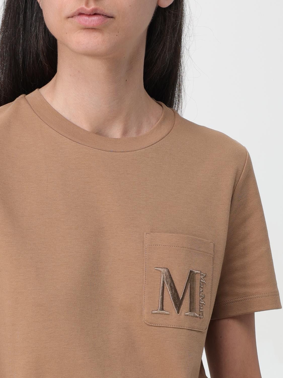 Max Mara Max Mara T-Shirt Woman Beige Size S / US 4 / IT 40 - 5 Thumbnail
