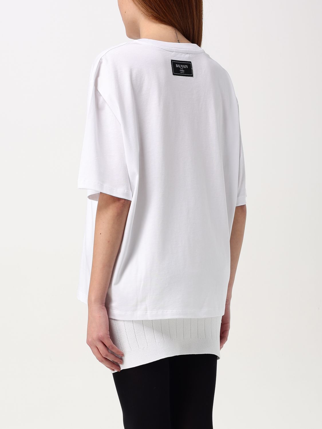 Balmain Balmain T-Shirt Woman White Size XS / US 0-2 / IT 36-38 - 2 Thumbnail