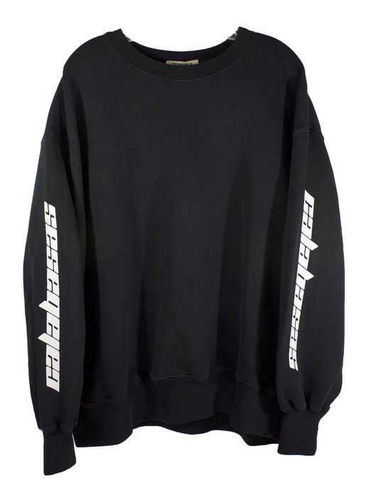 Yeezy Season Black Wash Season 4 Calabasas Sweater Grailed