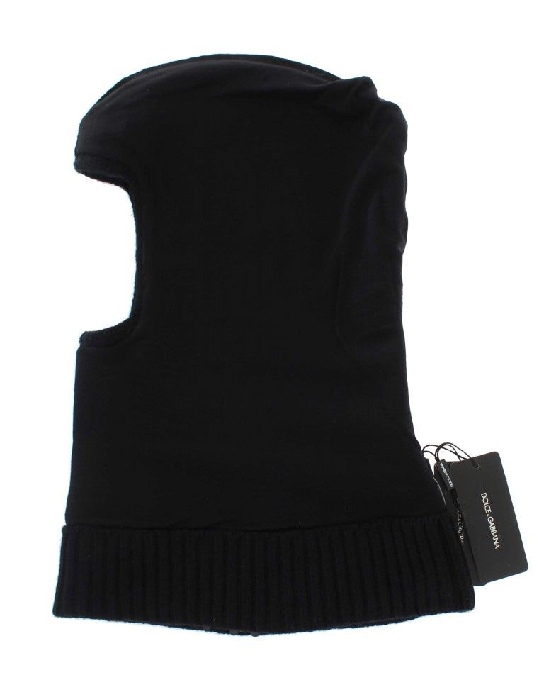 Dolce & Gabbana Elegant Black Sequined Hooded Scarf Women's Wrap Size ONE SIZE - 5 Thumbnail