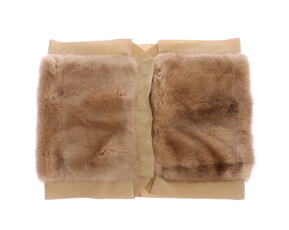 Dolce & Gabbana Exclusive Beige MINK Fur Scarf Women's Wrap Size ONE SIZE - 2 Thumbnail