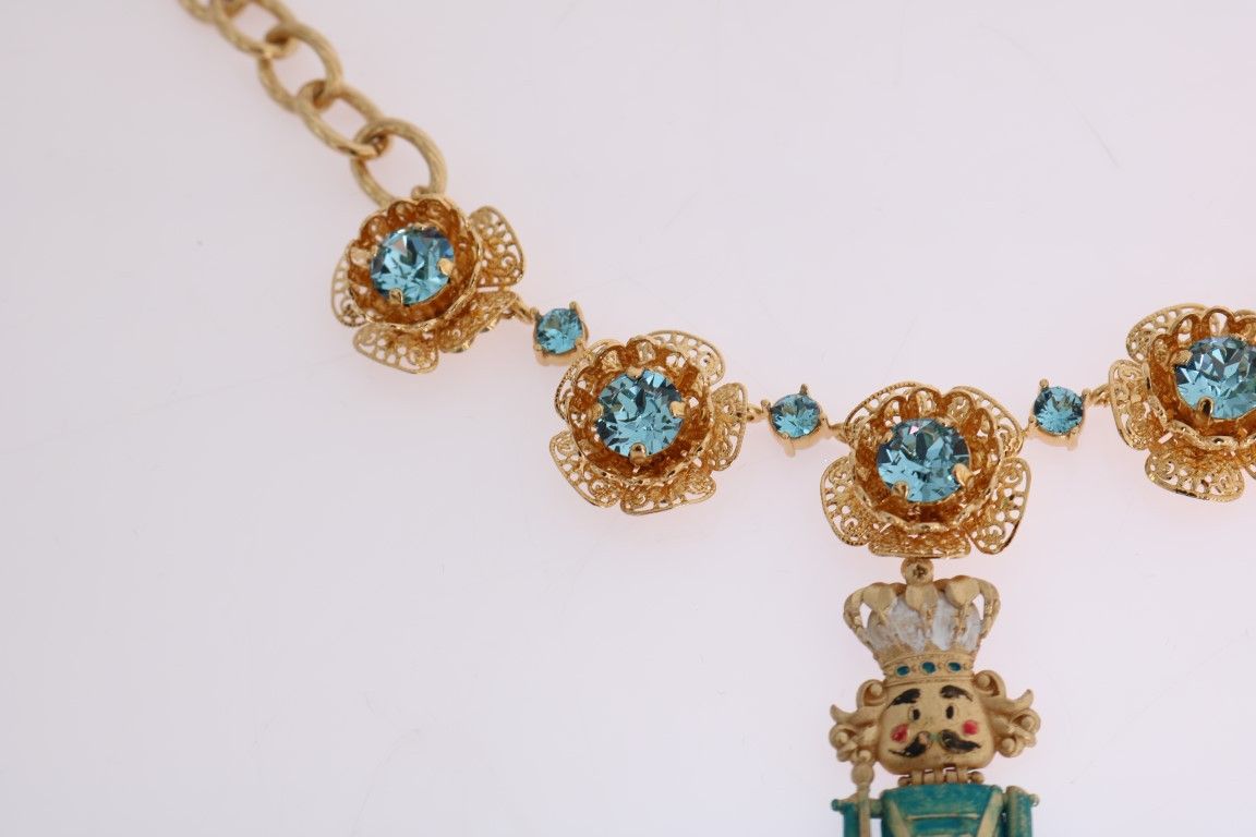 Dolce & Gabbana Elegant Gold Crystal Statement Women's Necklace Size ONE SIZE - 3 Thumbnail