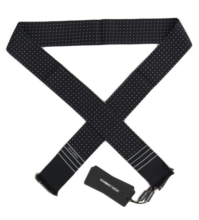 Dolce & Gabbana Elegant Silk Men's Tie Scarf Men's Wrap Size ONE SIZE - 3 Thumbnail