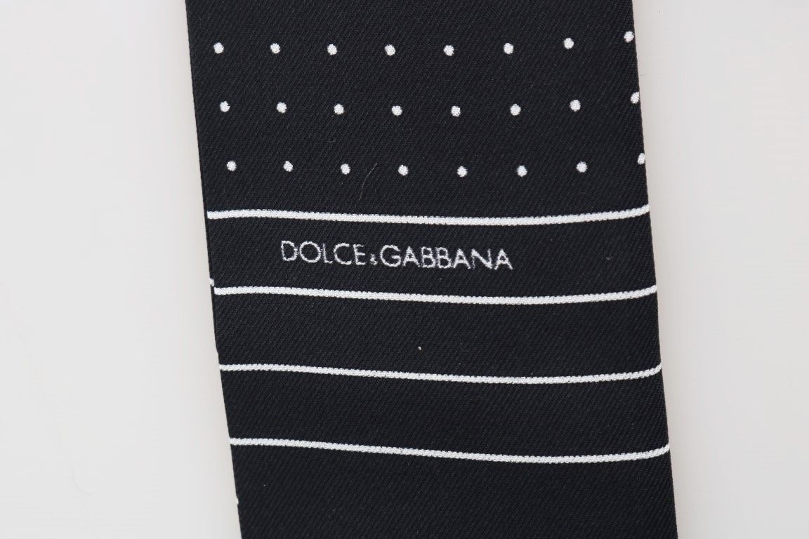 Dolce & Gabbana Elegant Silk Men's Tie Scarf Men's Wrap Size ONE SIZE - 4 Thumbnail