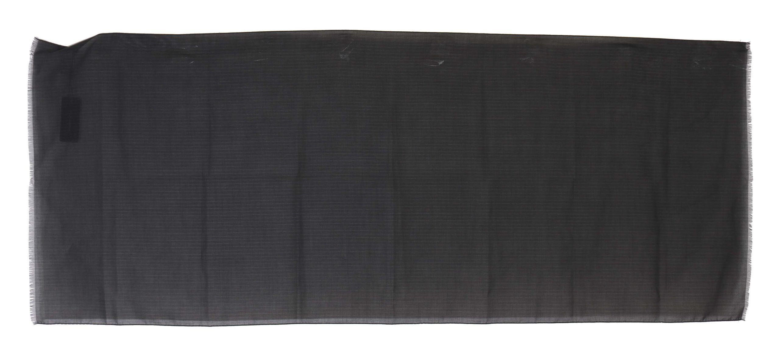 Dolce & Gabbana Elegant Gray Striped Wool Men's Men's Scarf Size ONE SIZE - 4 Thumbnail