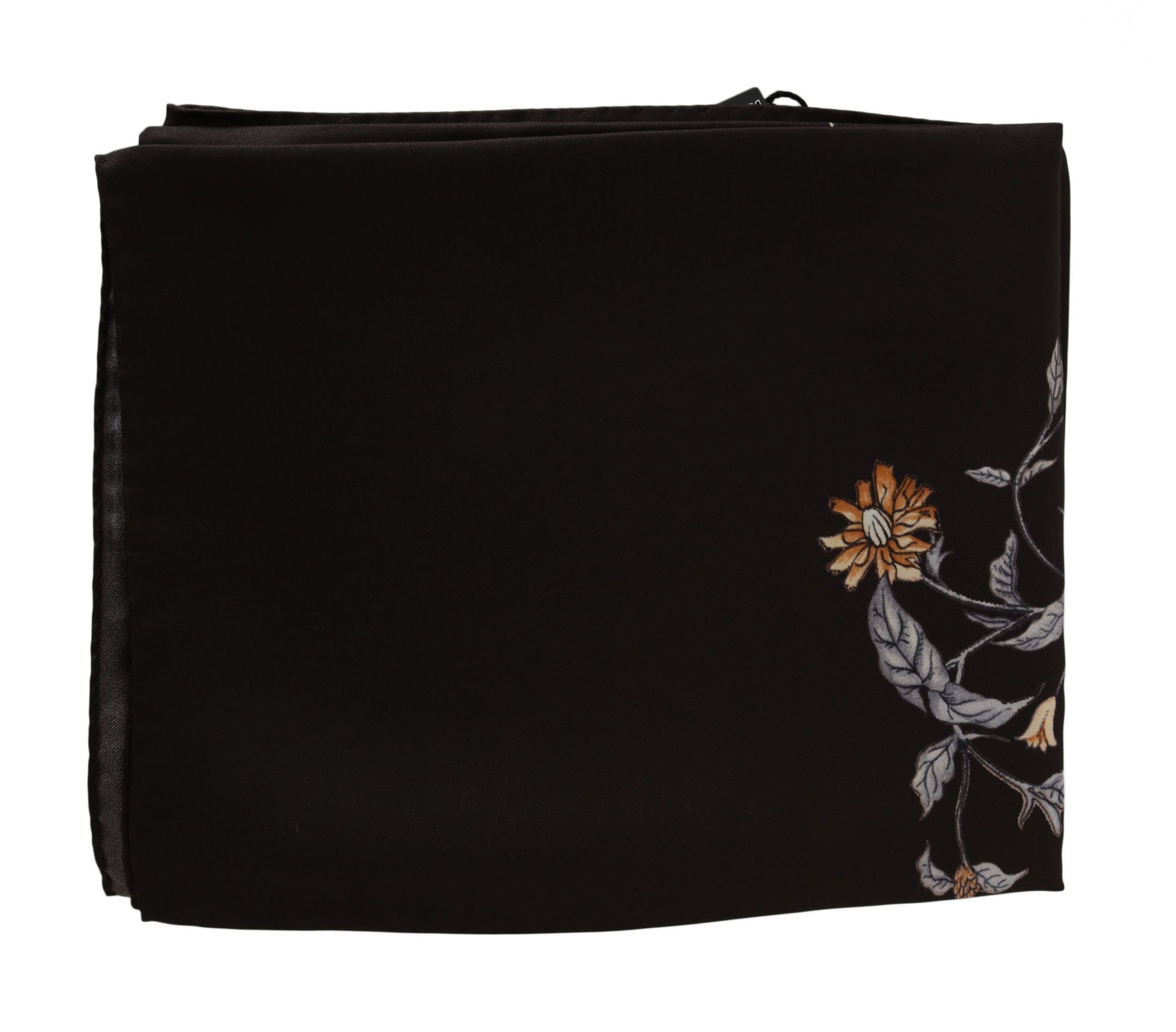 Dolce & Gabbana Elegant Silk Scarf Wrap in Luxe Women's Brown Size ONE SIZE - 2 Thumbnail