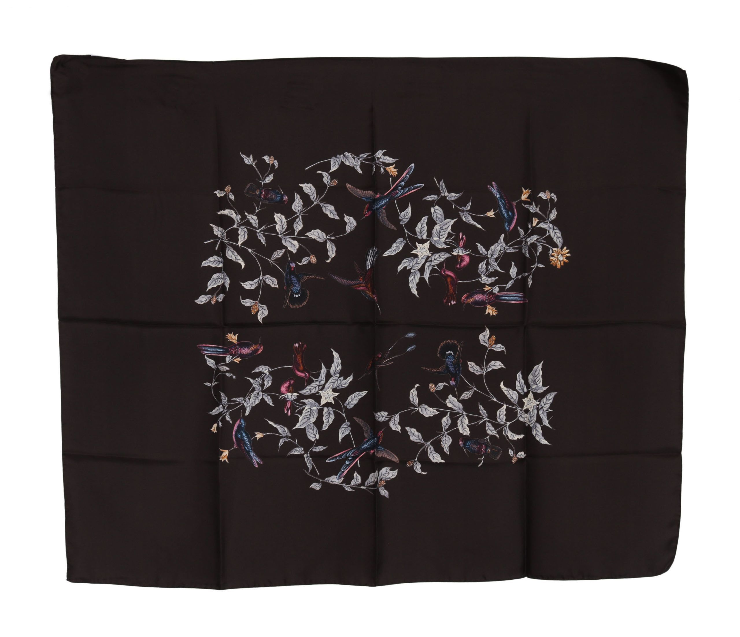 Dolce & Gabbana Elegant Silk Scarf Wrap in Luxe Women's Brown Size ONE SIZE - 4 Thumbnail
