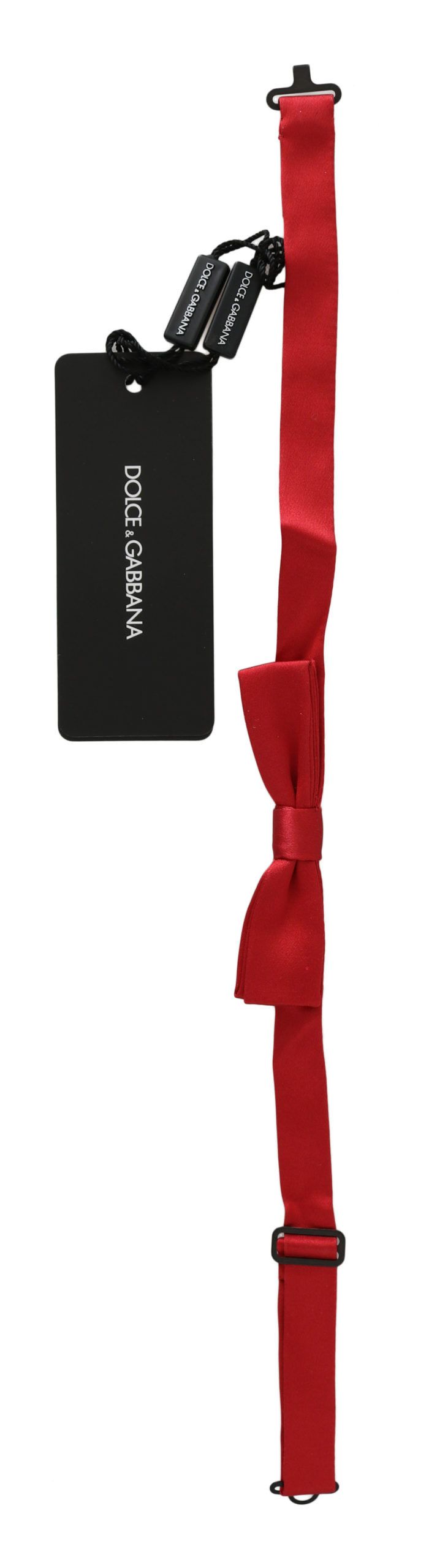 Dolce & Gabbana Elegant Red Silk Bow Men's Tie Size ONE SIZE - 2 Thumbnail