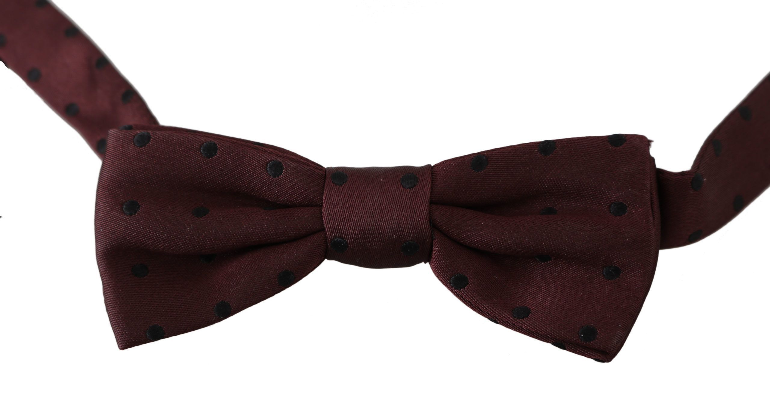 Dolce & Gabbana Elegant Silk Purple Dotted Bow Men's Tie Size ONE SIZE - 2 Thumbnail