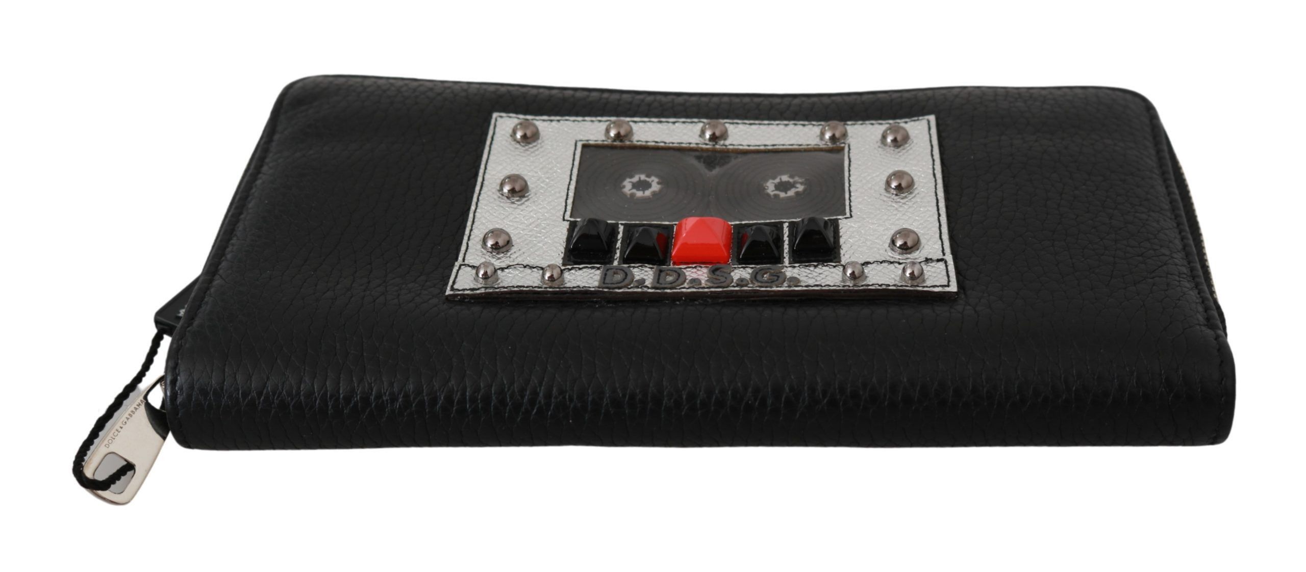 Dolce & Gabbana Elegant Black Leather Zip Continental Men's Wallet Size ONE SIZE - 4 Thumbnail