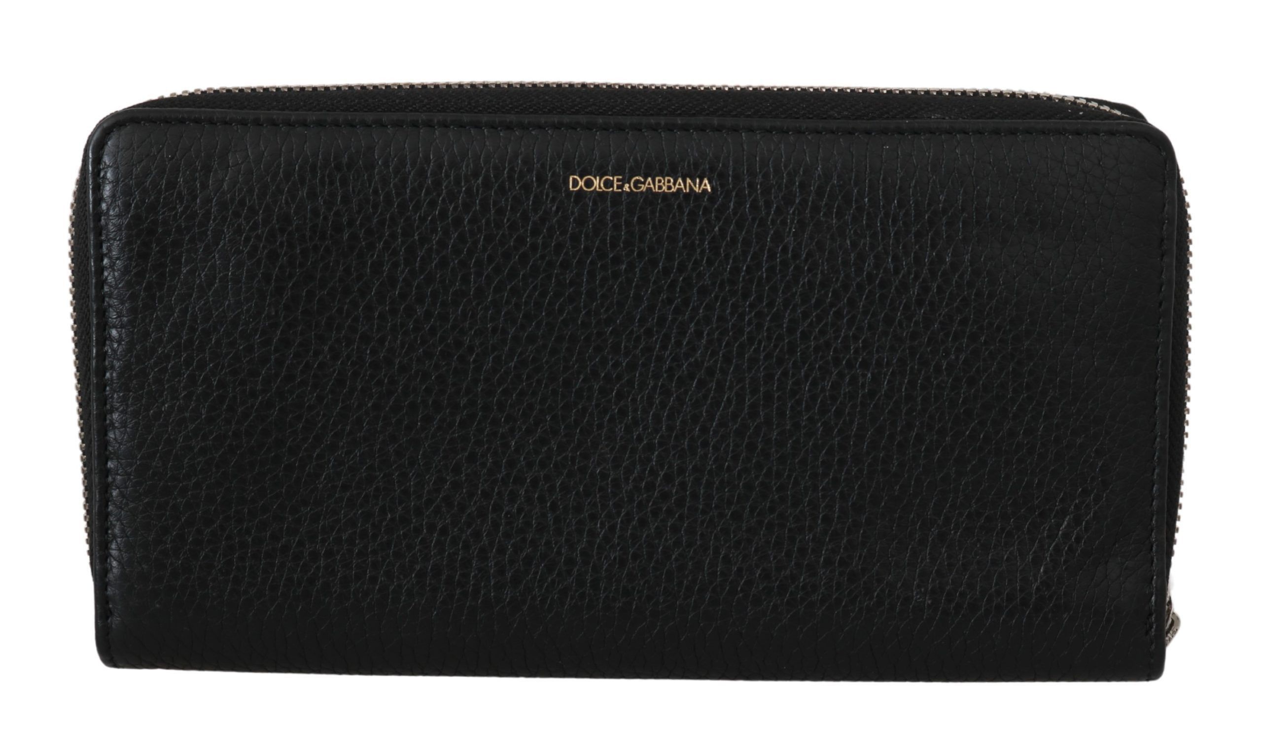 Dolce & Gabbana Elegant Black Leather Zip Continental Men's Wallet Size ONE SIZE - 3 Thumbnail
