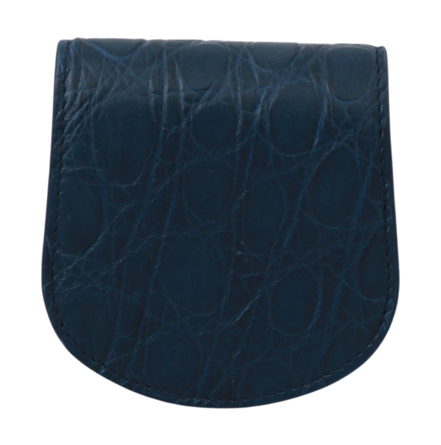 Dolce & Gabbana Sleek Blue Caimano Condom Case Men's Wallet Size ONE SIZE - 3 Thumbnail