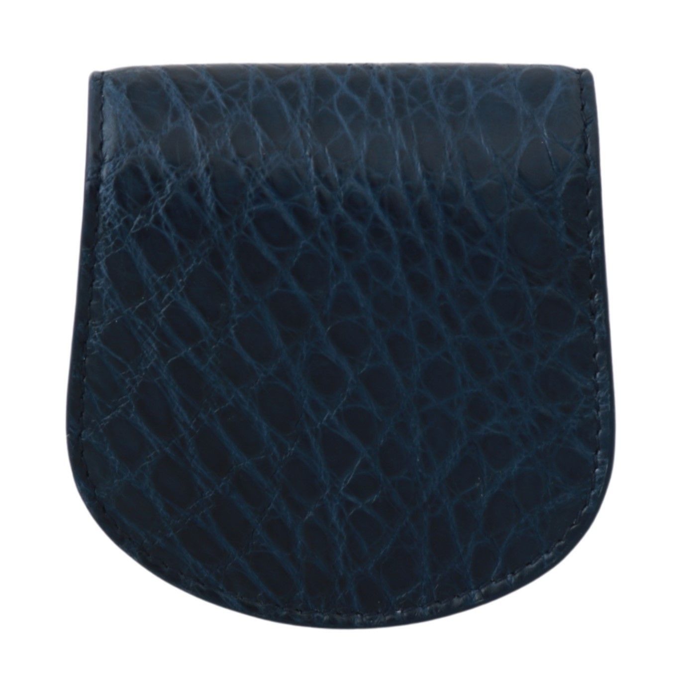 Dolce & Gabbana Elegant Blue Caimano Leather Condom Case Men's Wallet Size ONE SIZE - 3 Thumbnail