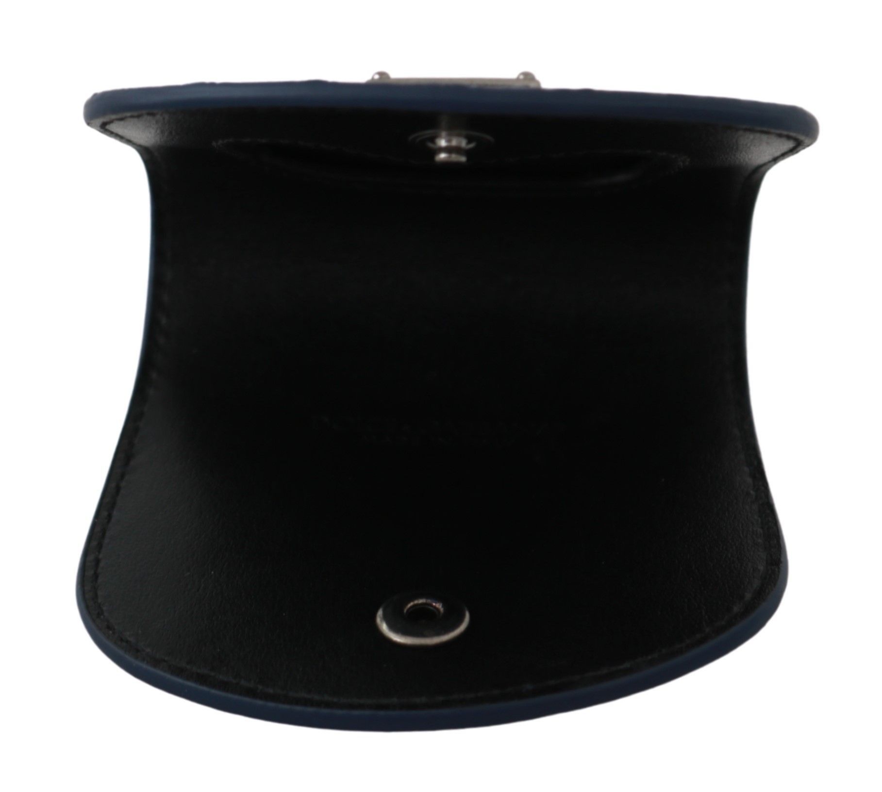 Dolce & Gabbana Elegant Blue Caimano Leather Condom Case Men's Wallet Size ONE SIZE - 5 Thumbnail