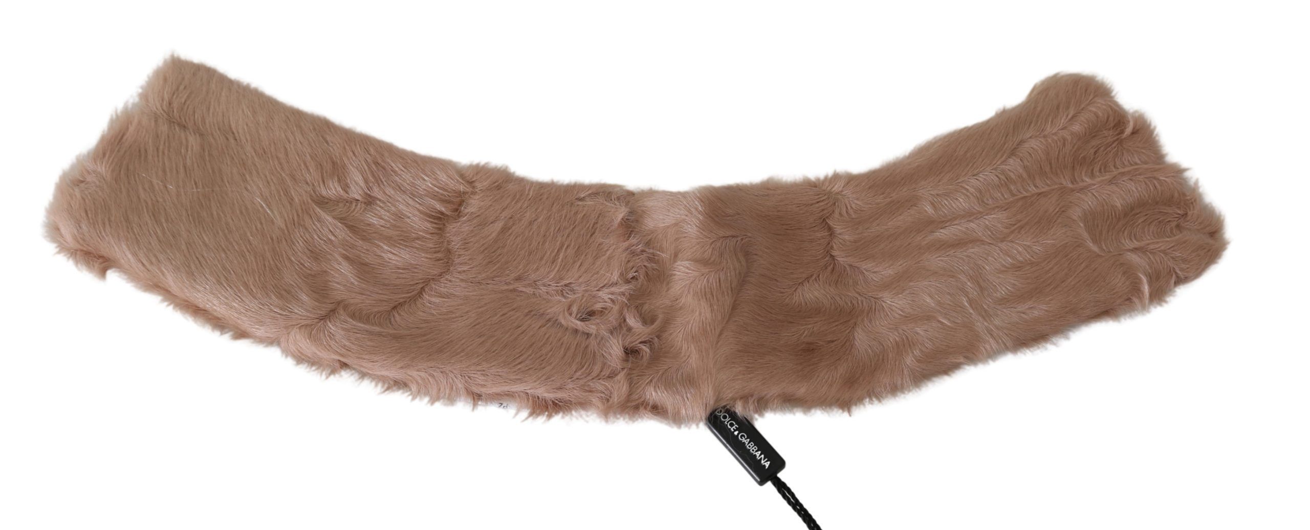 Dolce & Gabbana Elegant Beige Lambskin Fur Women's Scarf Size ONE SIZE - 3 Thumbnail