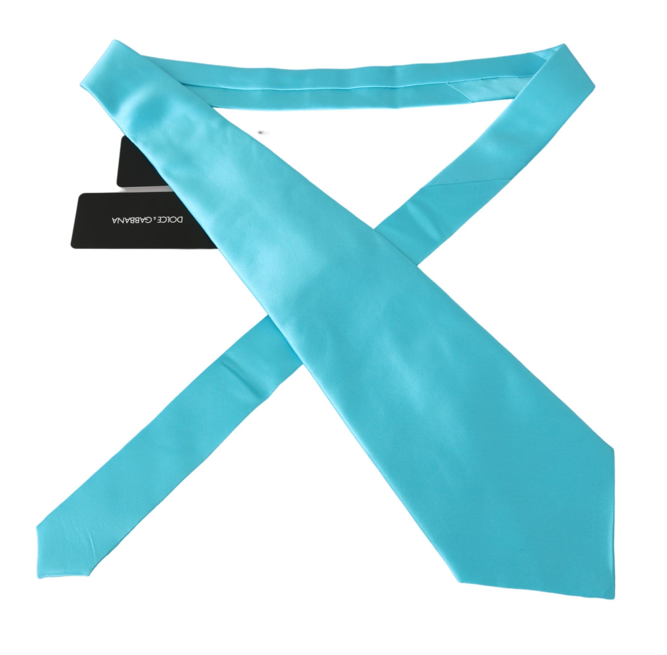 Dolce & Gabbana Stunning Light Blue Silk Men's Men's Tie Size ONE SIZE - 3 Thumbnail