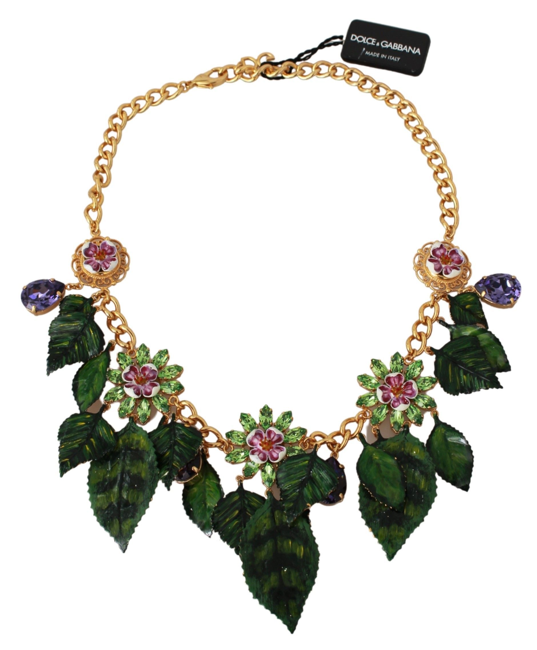 Dolce & Gabbana Elegant Floral Sicily Charm Women's Necklace Size ONE SIZE - 5 Thumbnail