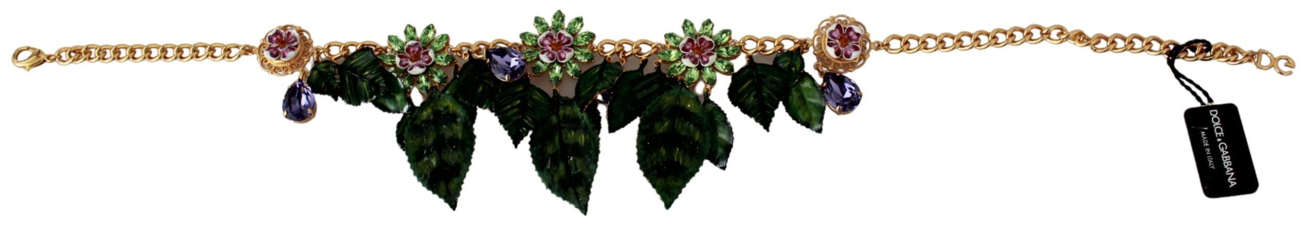 Dolce & Gabbana Elegant Floral Sicily Charm Women's Necklace Size ONE SIZE - 2 Thumbnail