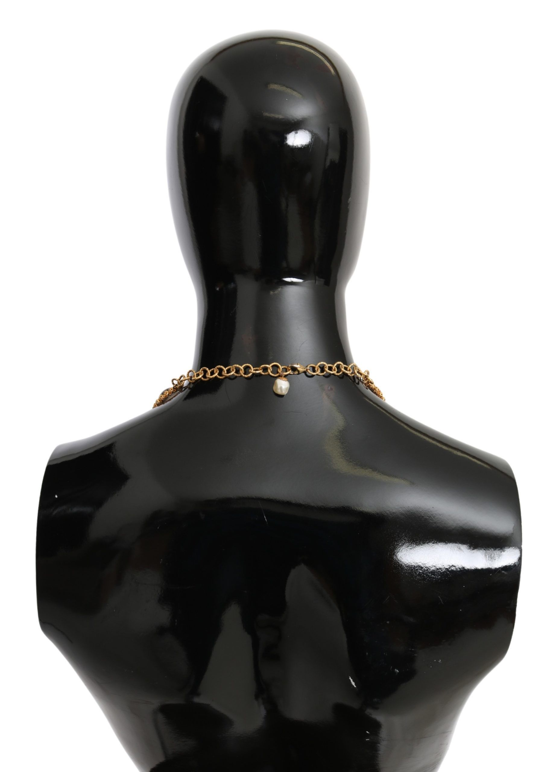 Dolce & Gabbana Elegant Crystal Charm Statement Women's Necklace Size ONE SIZE - 3 Thumbnail