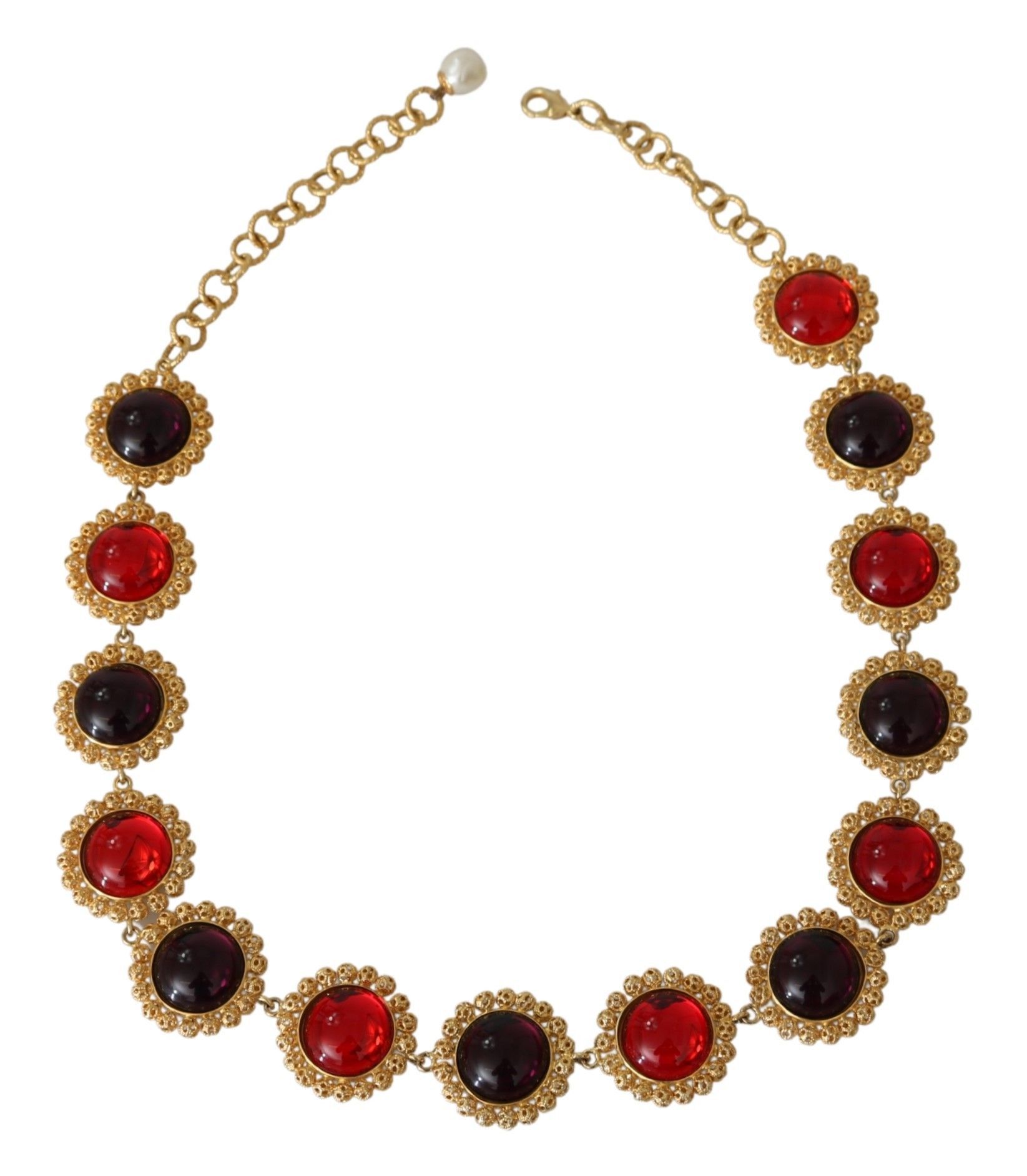 Dolce & Gabbana Elegant Crystal Charm Statement Women's Necklace Size ONE SIZE - 4 Thumbnail