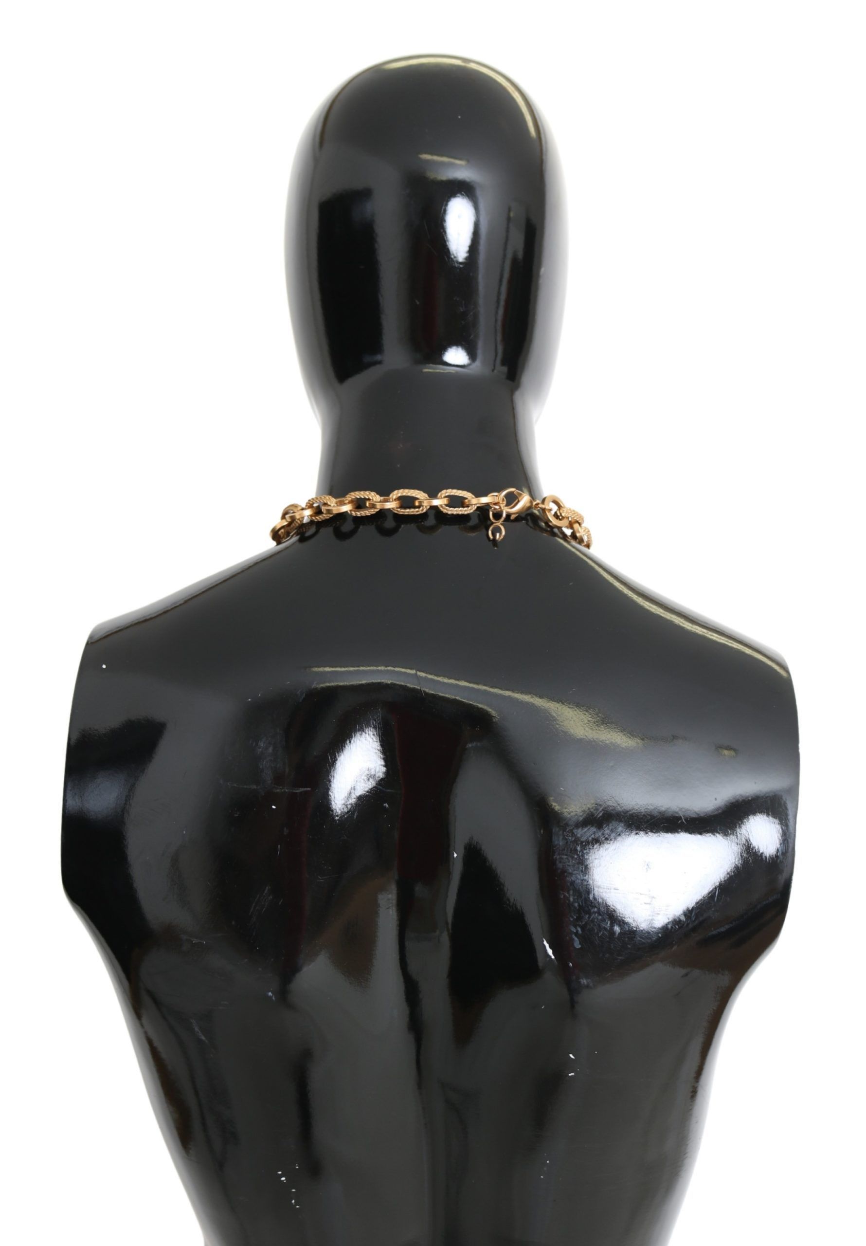 Dolce & Gabbana Elegant Gold Floral Crystal Statement Women's Necklace Size ONE SIZE - 3 Thumbnail