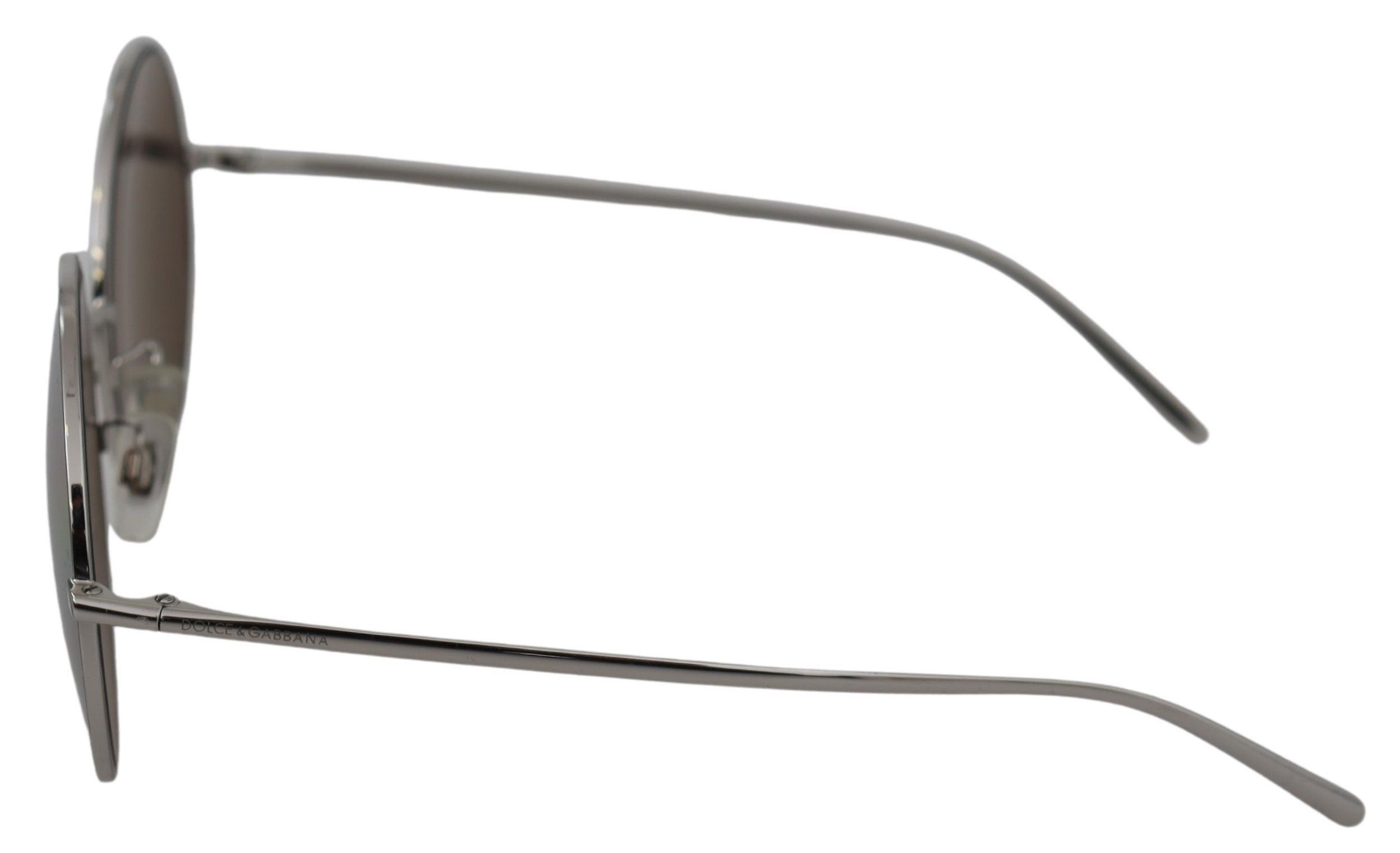 Dolce & Gabbana Chic Silver Grey Lens Sunglasses for Women's Women Size ONE SIZE - 2 Thumbnail