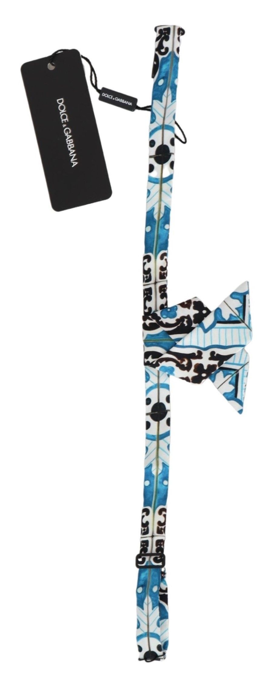 Dolce & Gabbana Elegant Multicolor Silk Bow Men's Tie Size ONE SIZE - 2 Thumbnail