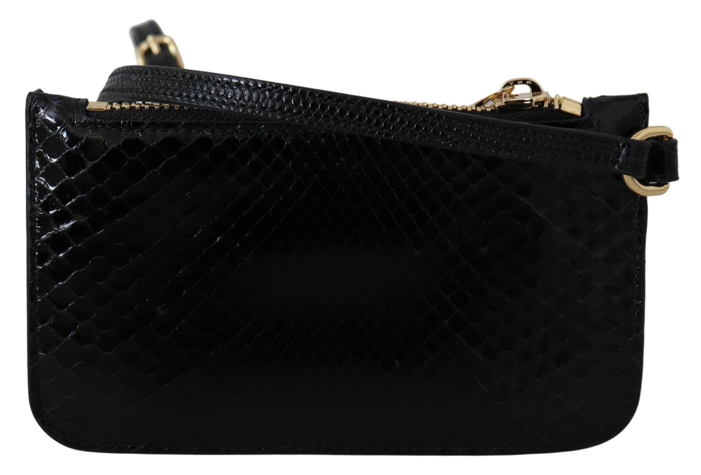 Dolce & Gabbana Elegant Python Pattern Leather Wristlet Women's Wallet Size ONE SIZE - 3 Thumbnail