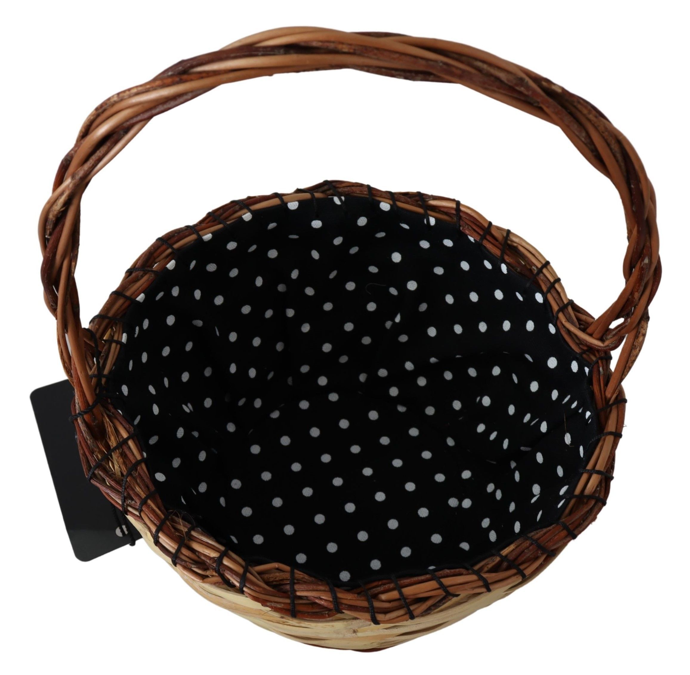 Dolce & Gabbana Chic Beige Wicker Basket Tote Women's Bag Size ONE SIZE - 3 Thumbnail