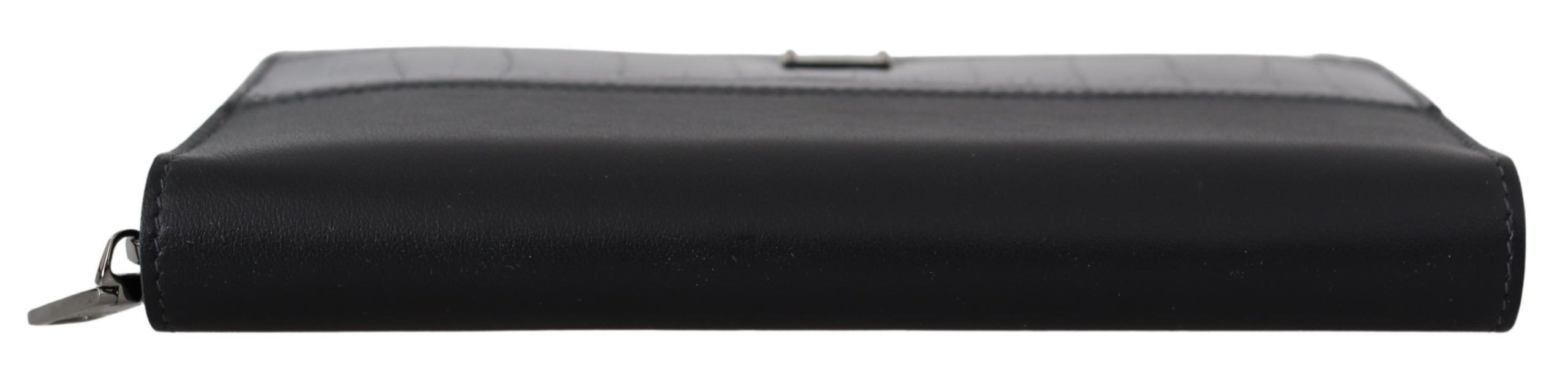 Dolce & Gabbana Elegant Textured Leather Zip-Around Men's Wallet Size ONE SIZE - 4 Thumbnail