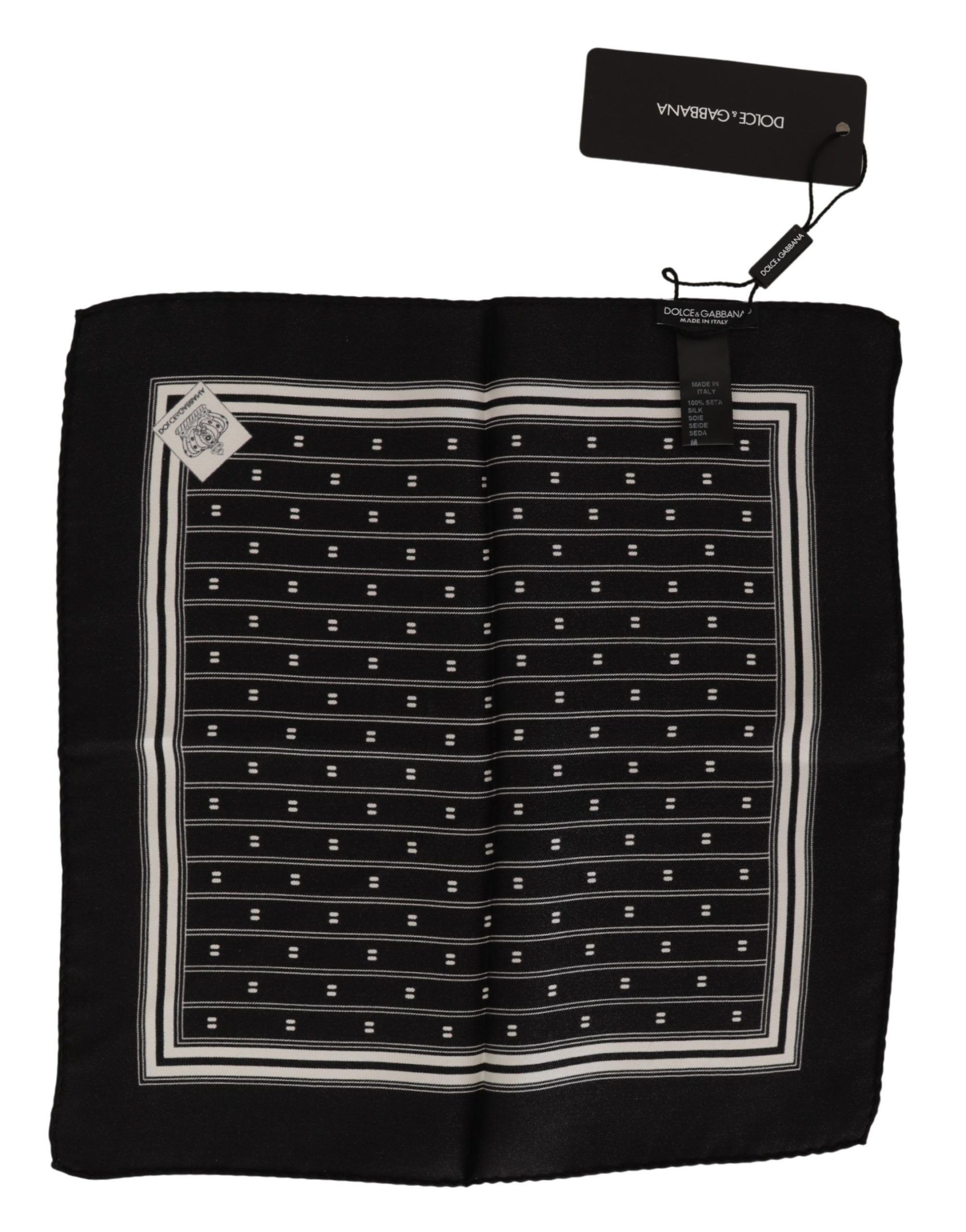 Dolce & Gabbana Elegant Silk Pocket Square Men's Handkerchief Size ONE SIZE - 2 Thumbnail