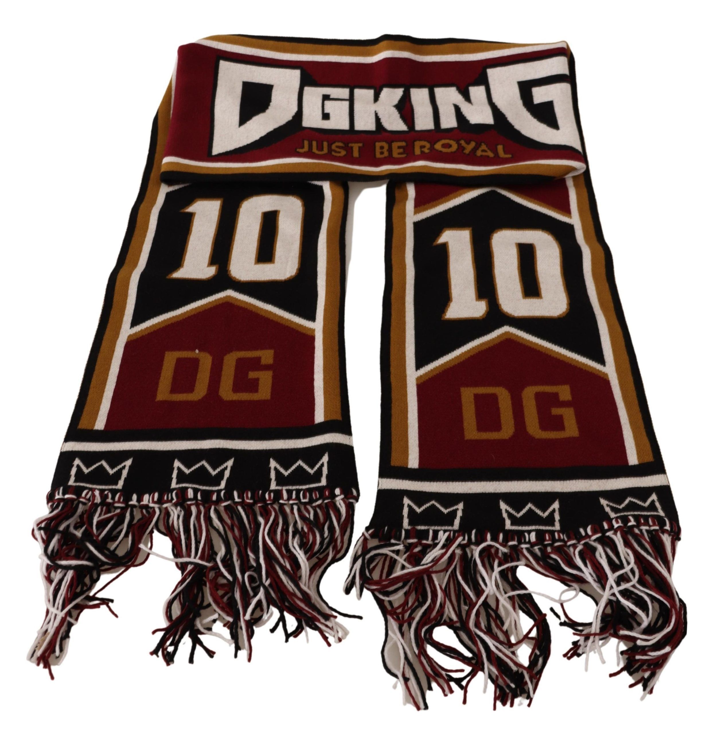 Dolce & Gabbana Elegant DG King Wool & Cashmere Men's Scarf Size ONE SIZE - 3 Thumbnail