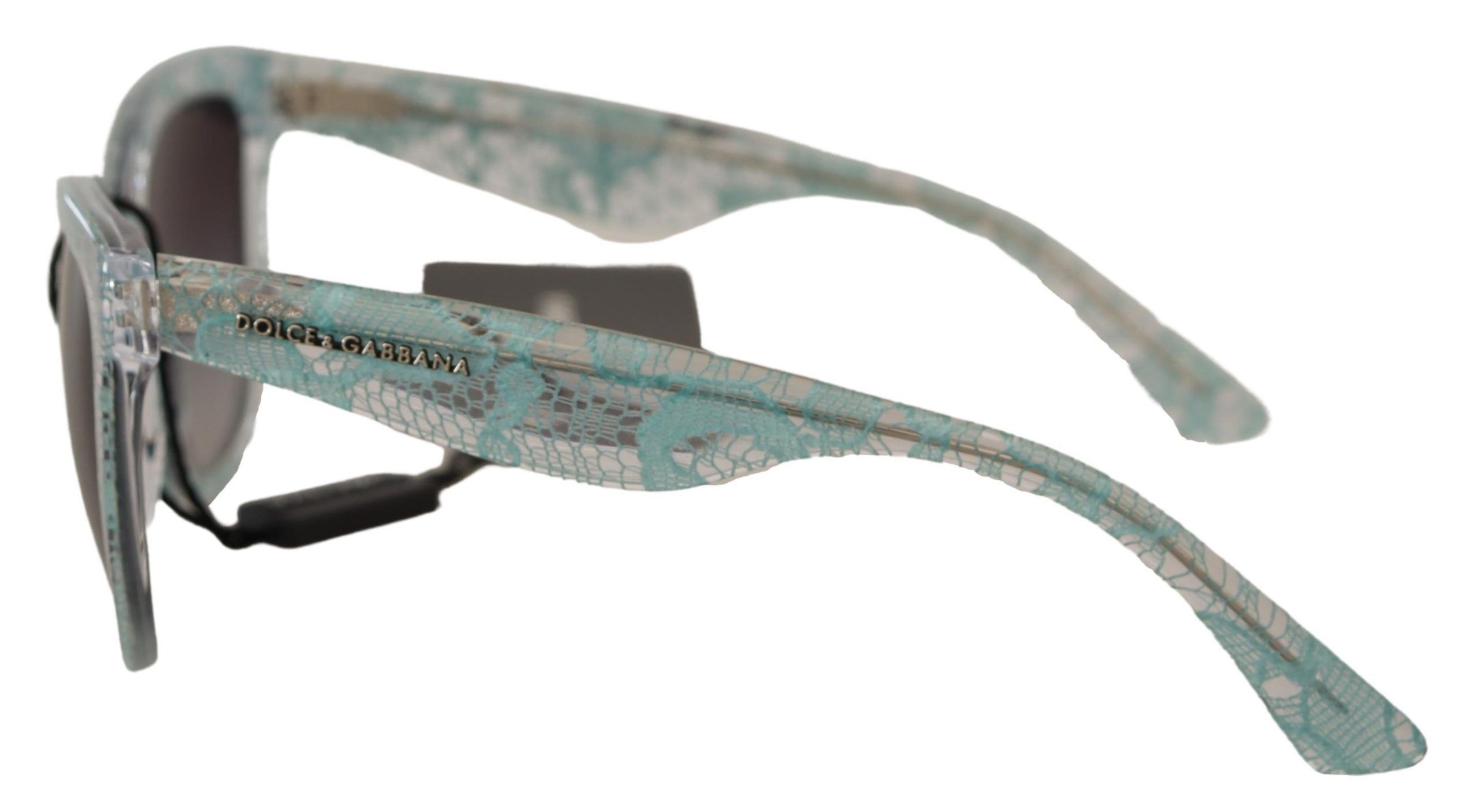 Dolce & Gabbana Sicilian Lace Crystal Acetate Women's Sunglasses Size ONE SIZE - 4 Thumbnail