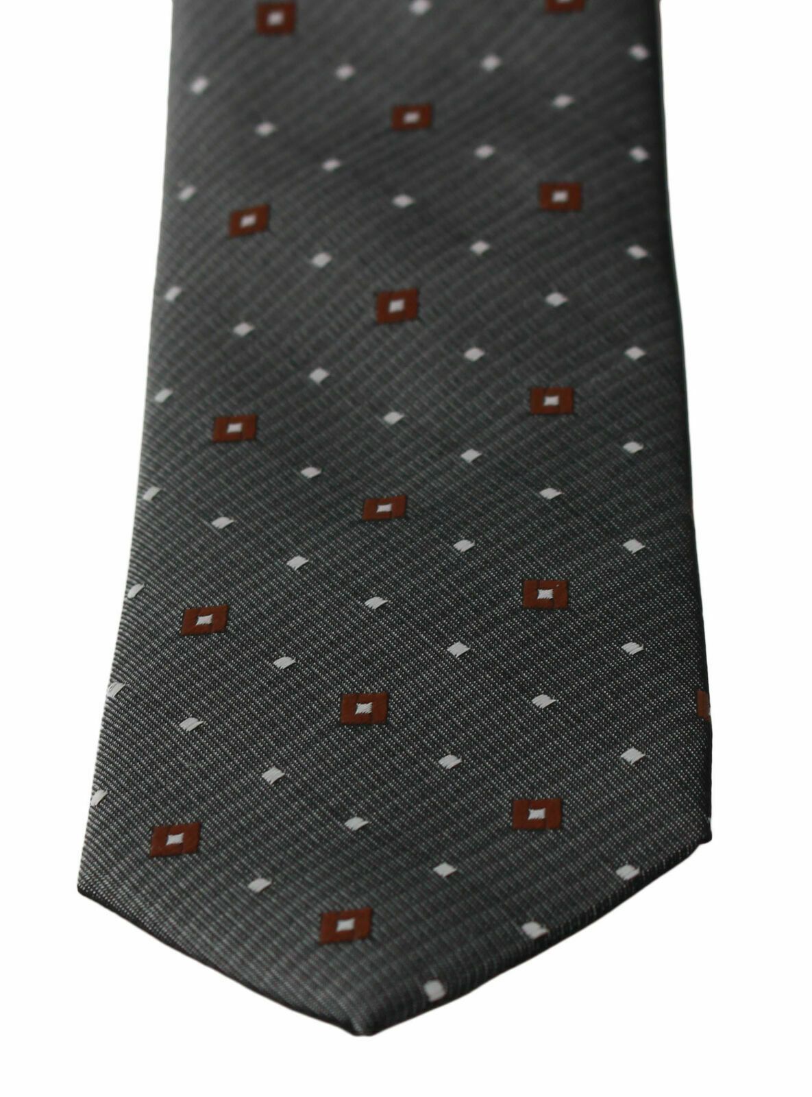 Dolce & Gabbana Elegant Gray Patterned Silk Blend Neck Men's Tie Size ONE SIZE - 2 Thumbnail