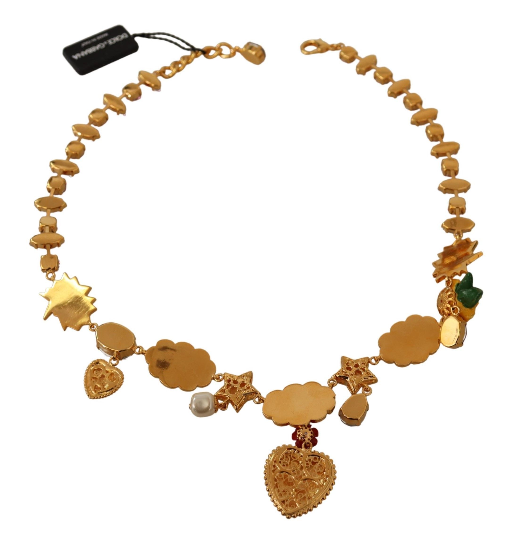 Dolce & Gabbana Charm Necklace with Hand-Painted Women's Elements Size ONE SIZE - 5 Thumbnail