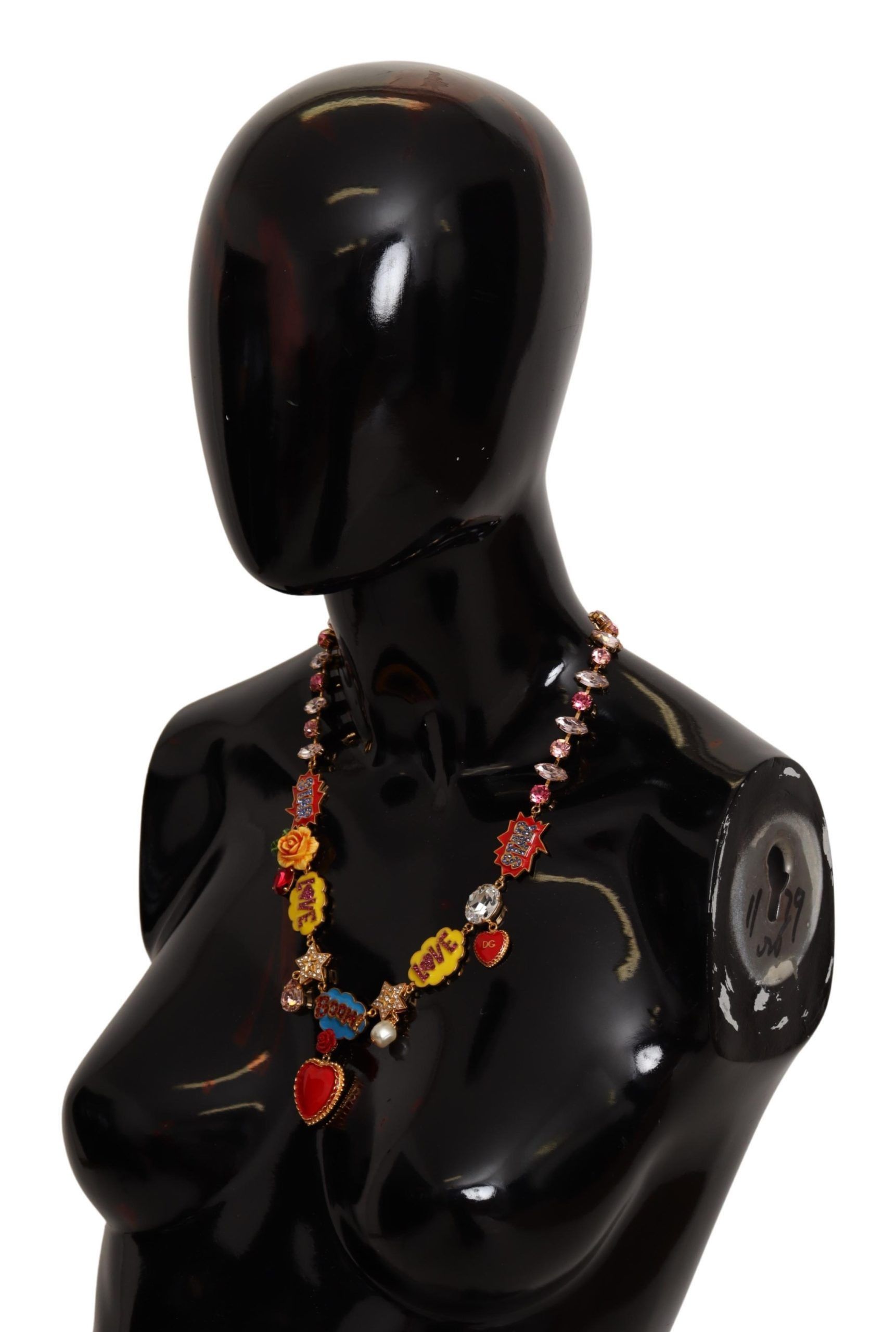 Dolce & Gabbana Charm Necklace with Hand-Painted Women's Elements Size ONE SIZE - 2 Thumbnail