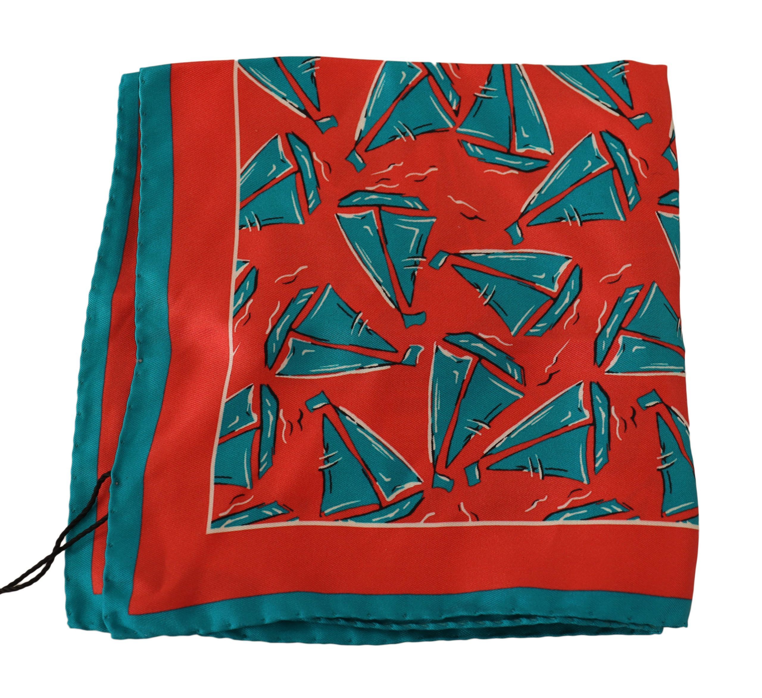 Dolce & Gabbana Sunset Marina Silk Pocket Men's Square Size ONE SIZE - 2 Thumbnail