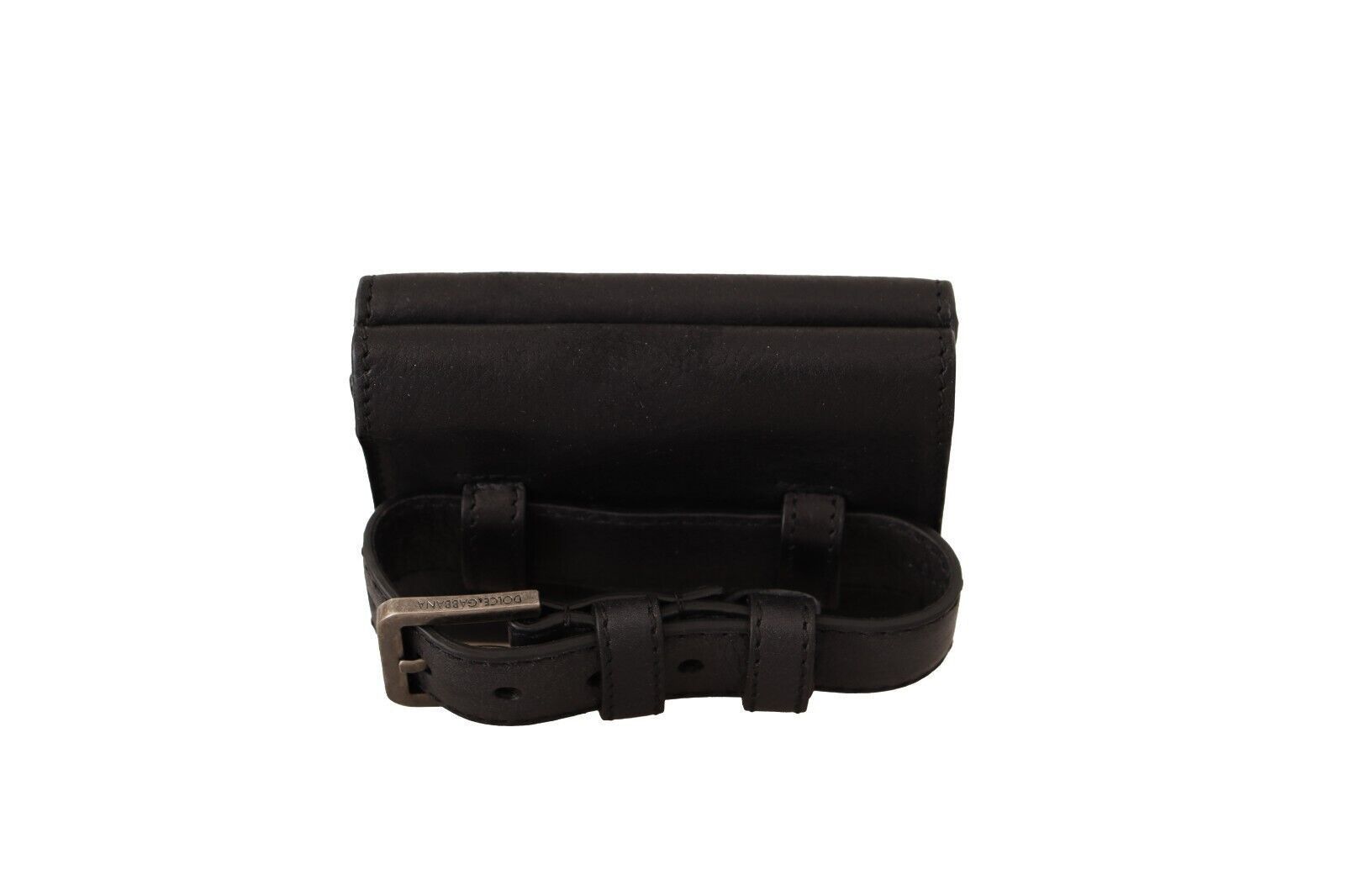 Dolce & Gabbana Elegant Black Leather Trifold Multi Men's Kit Size ONE SIZE - 3 Thumbnail