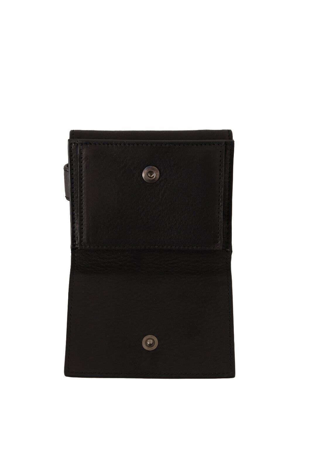 Dolce & Gabbana Elegant Black Leather Trifold Multi Men's Kit Size ONE SIZE - 4 Thumbnail
