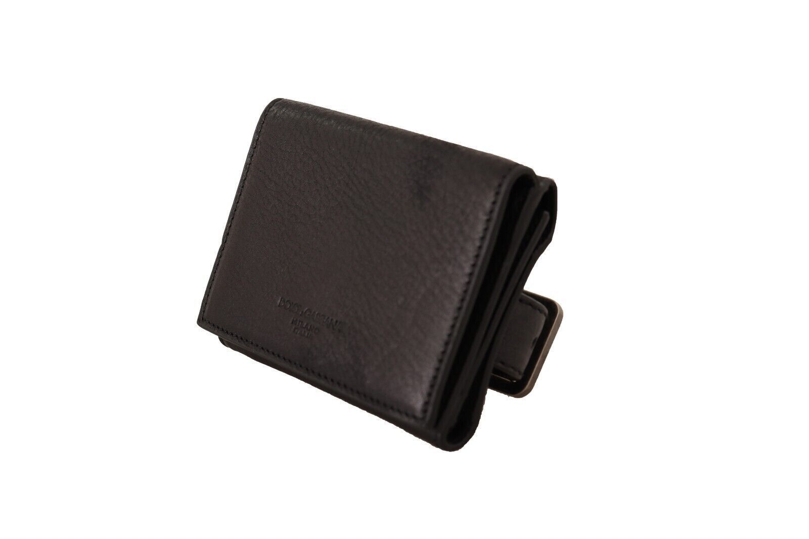 Dolce & Gabbana Elegant Black Leather Trifold Multi Men's Kit Size ONE SIZE - 6 Thumbnail