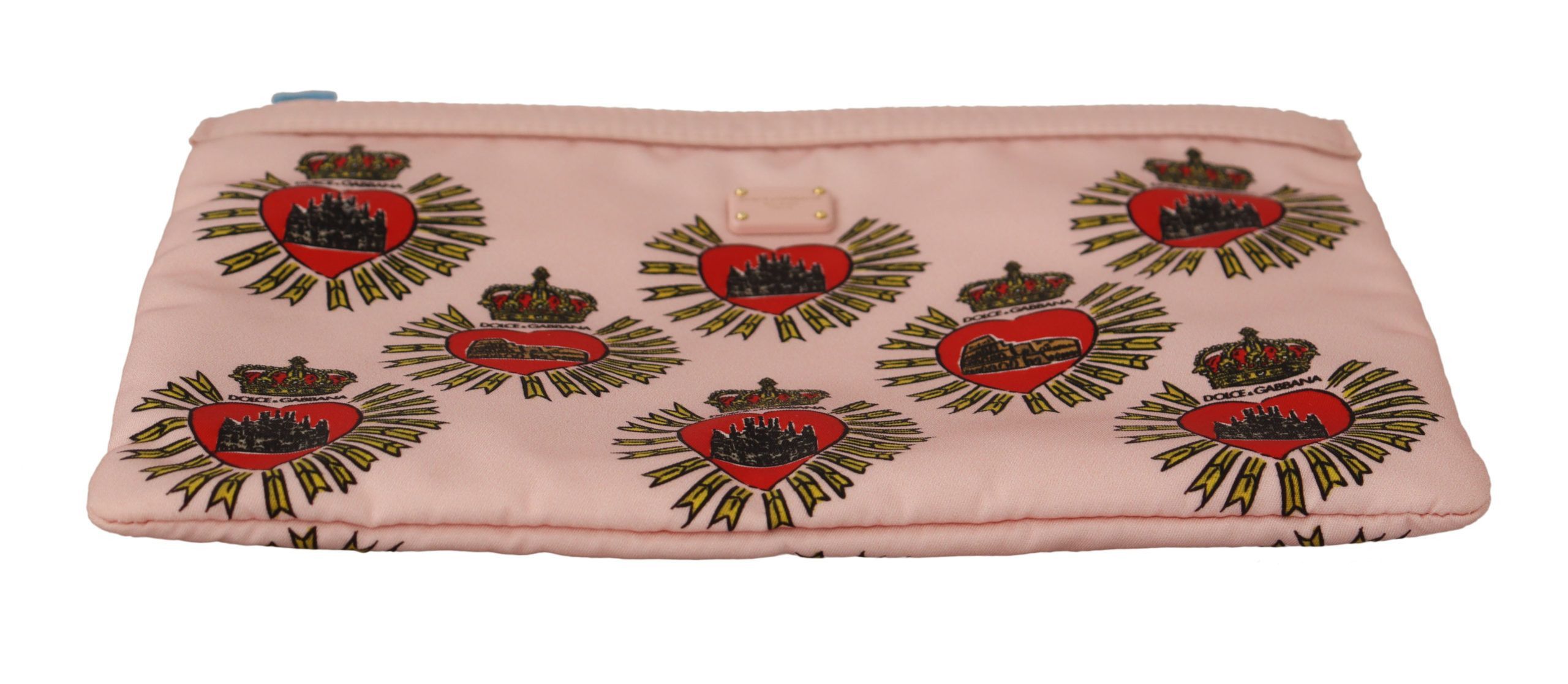 Dolce & Gabbana Elegant Pink Heart Clutch Women's Wallet Size ONE SIZE - 4 Thumbnail