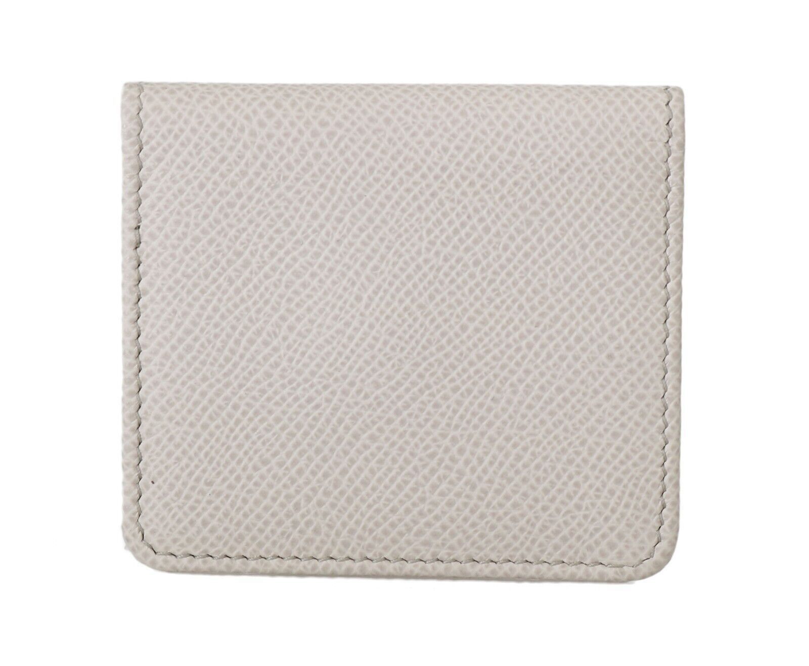 Dolce & Gabbana Chic White Leather Condom Case Men's Wallet Size ONE SIZE - 3 Thumbnail