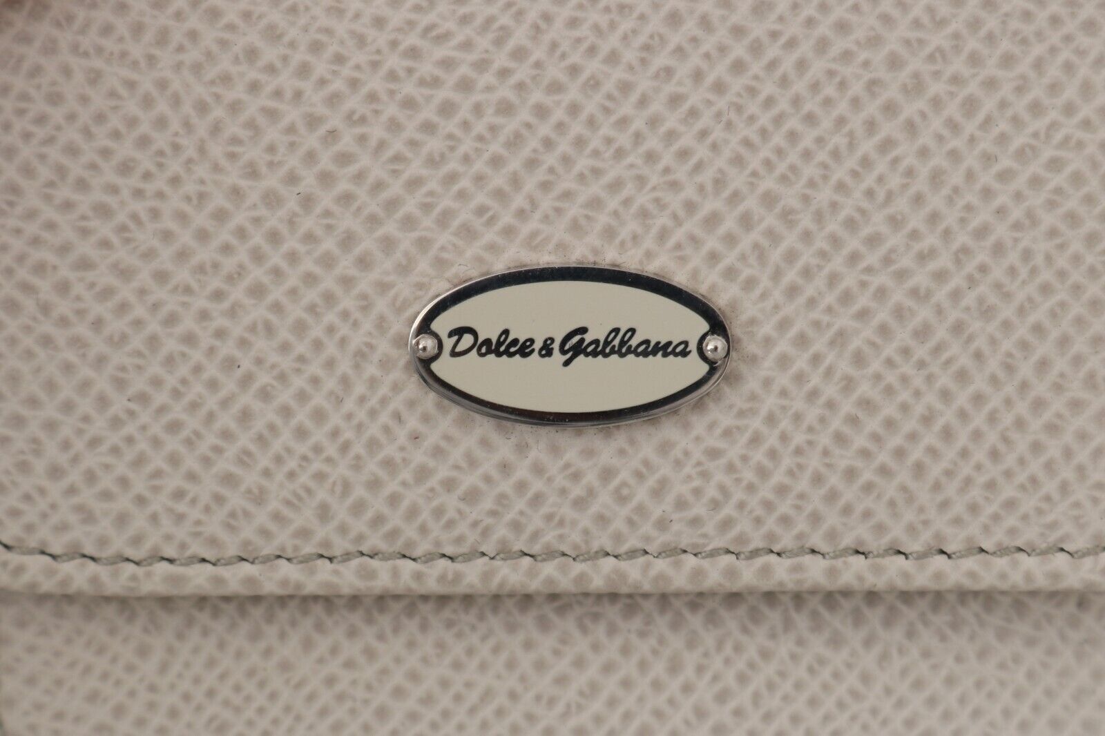 Dolce & Gabbana Chic White Leather Condom Case Men's Wallet Size ONE SIZE - 5 Thumbnail