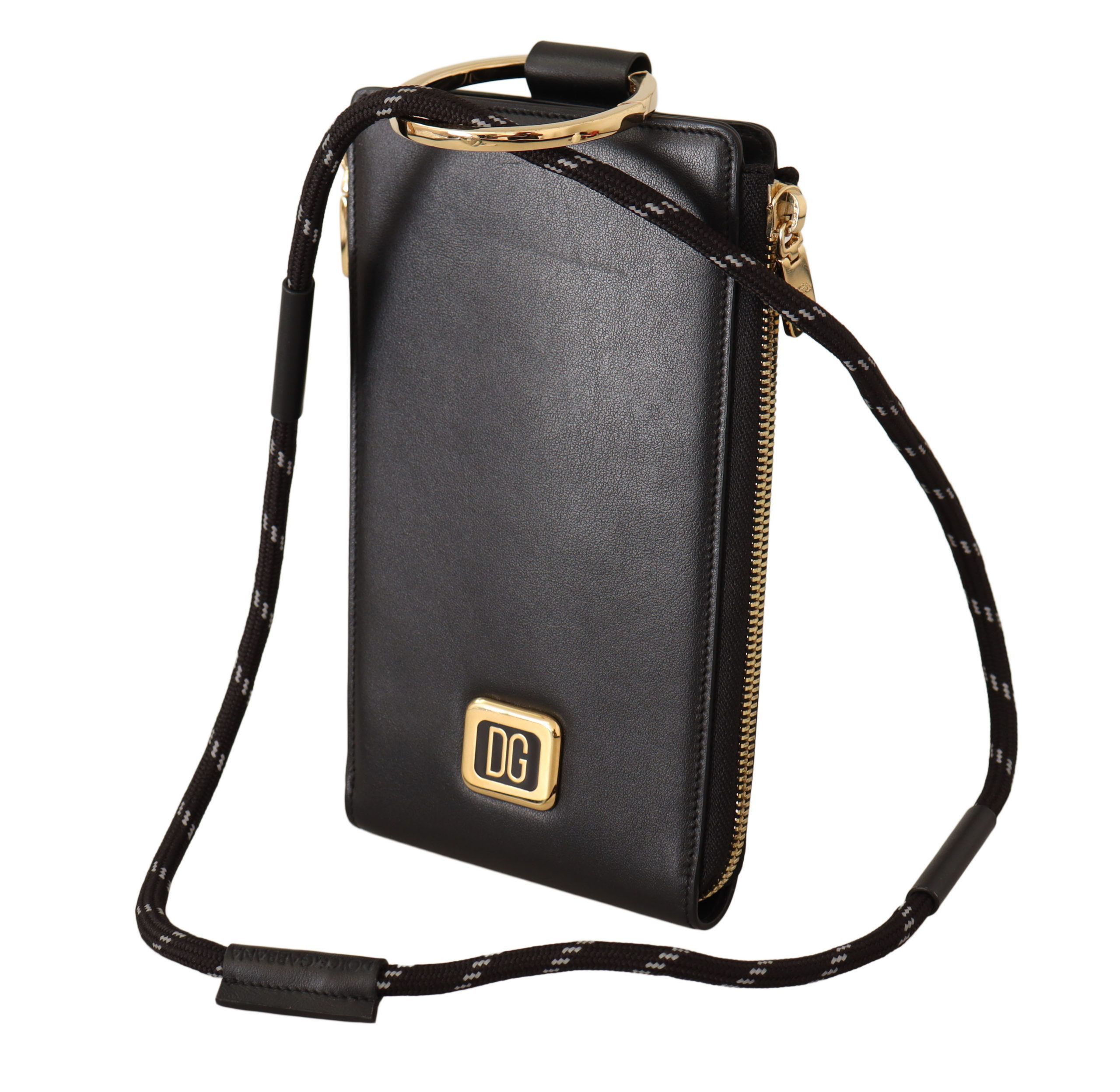 Dolce & Gabbana Elegant Black Leather Strapped Women's Wallet Size ONE SIZE - 3 Thumbnail