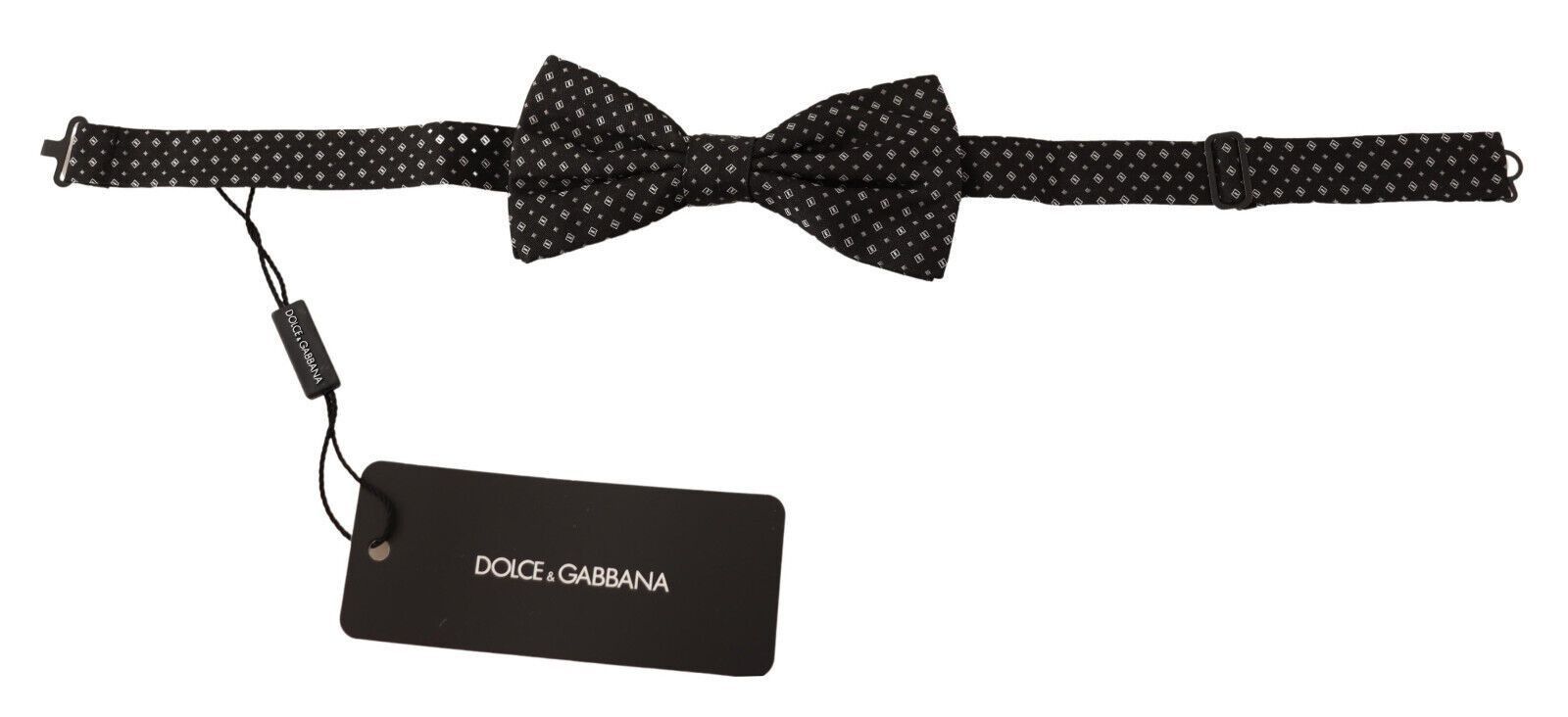 Dolce & Gabbana Elegant Silk Black Fantasy Bow Men's Tie Size ONE SIZE - 2 Thumbnail