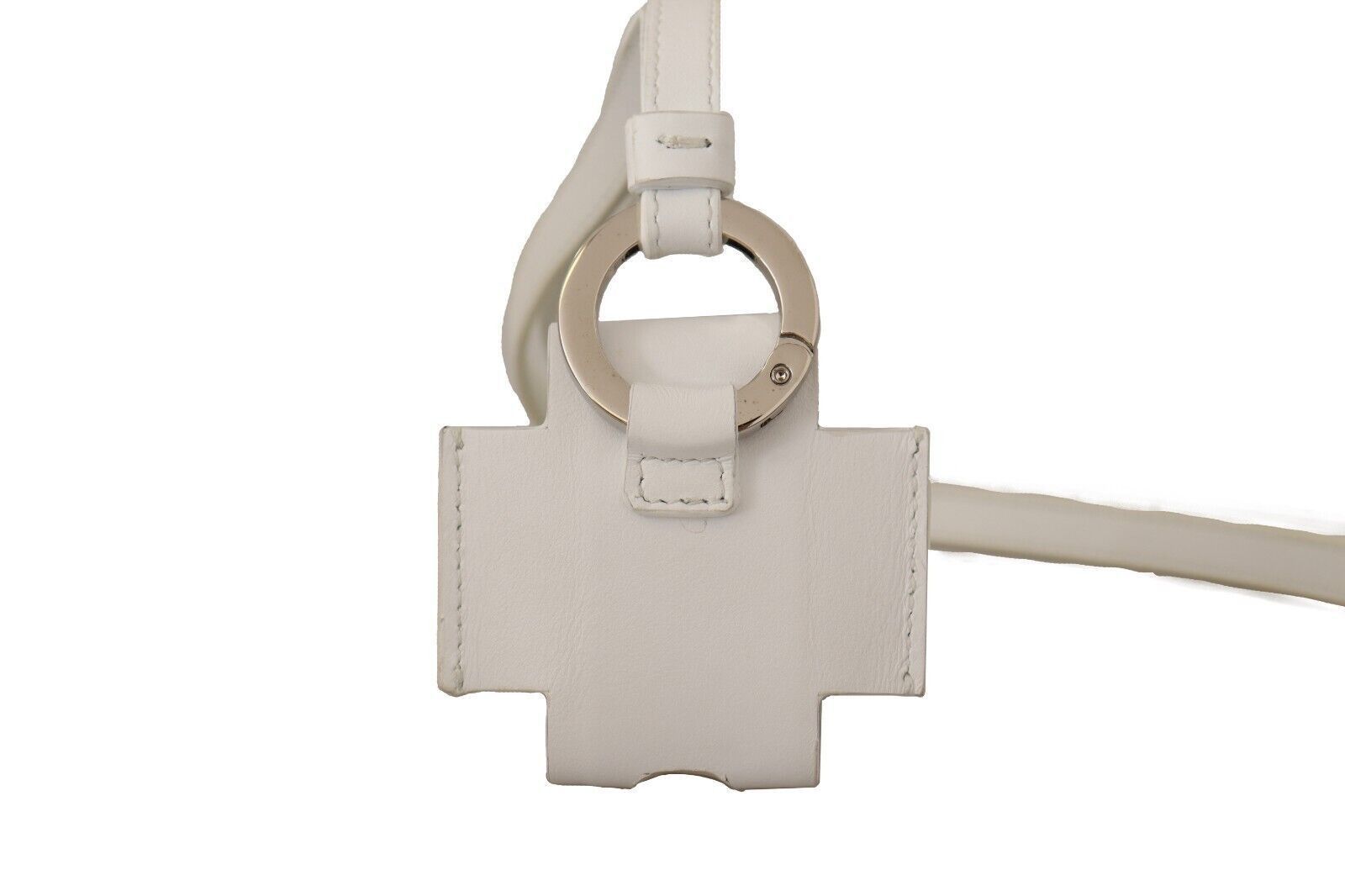 Dolce & Gabbana Elegant Leather Airpods Case in Pristine Men's White Size ONE SIZE - 4 Thumbnail
