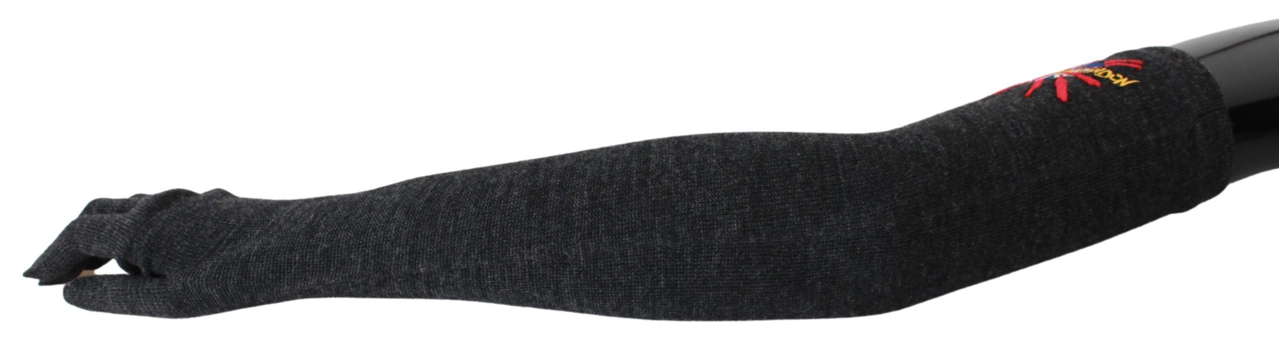 Dolce & Gabbana Elegant Elbow Length Woolen Women's Gloves Size ONE SIZE - 2 Thumbnail