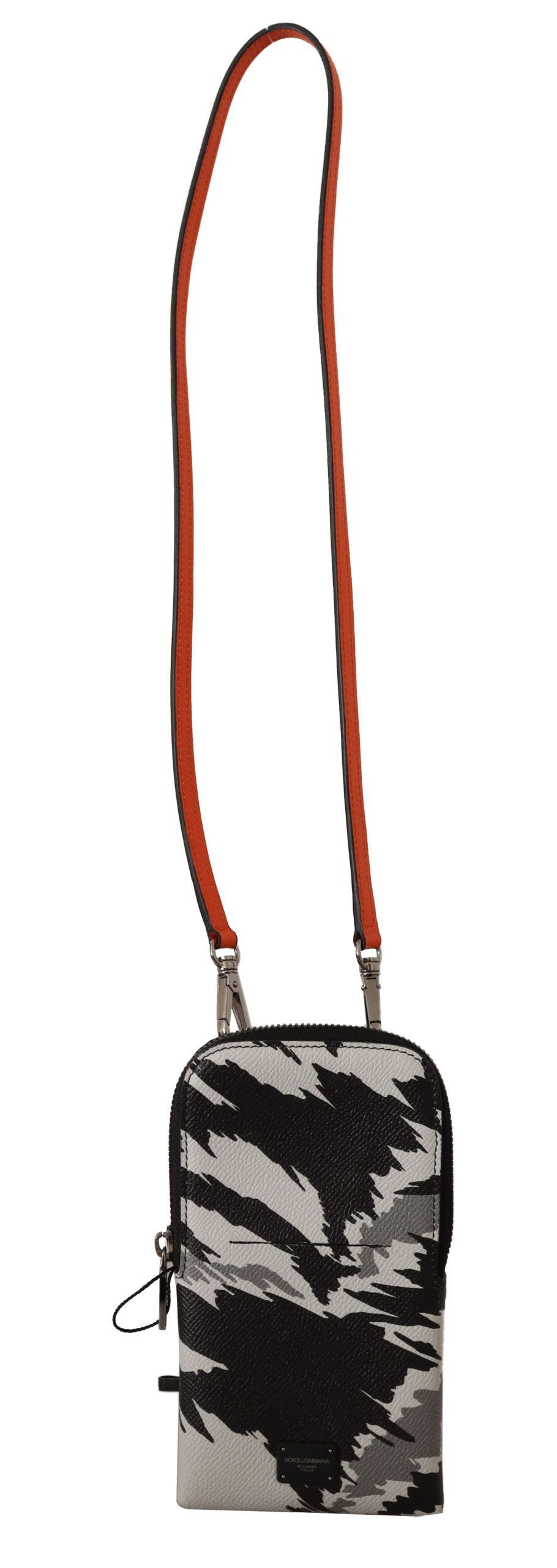 Dolce & Gabbana Elegant Leather Phone Pocket Neck Men's Strap Size ONE SIZE - 2 Thumbnail