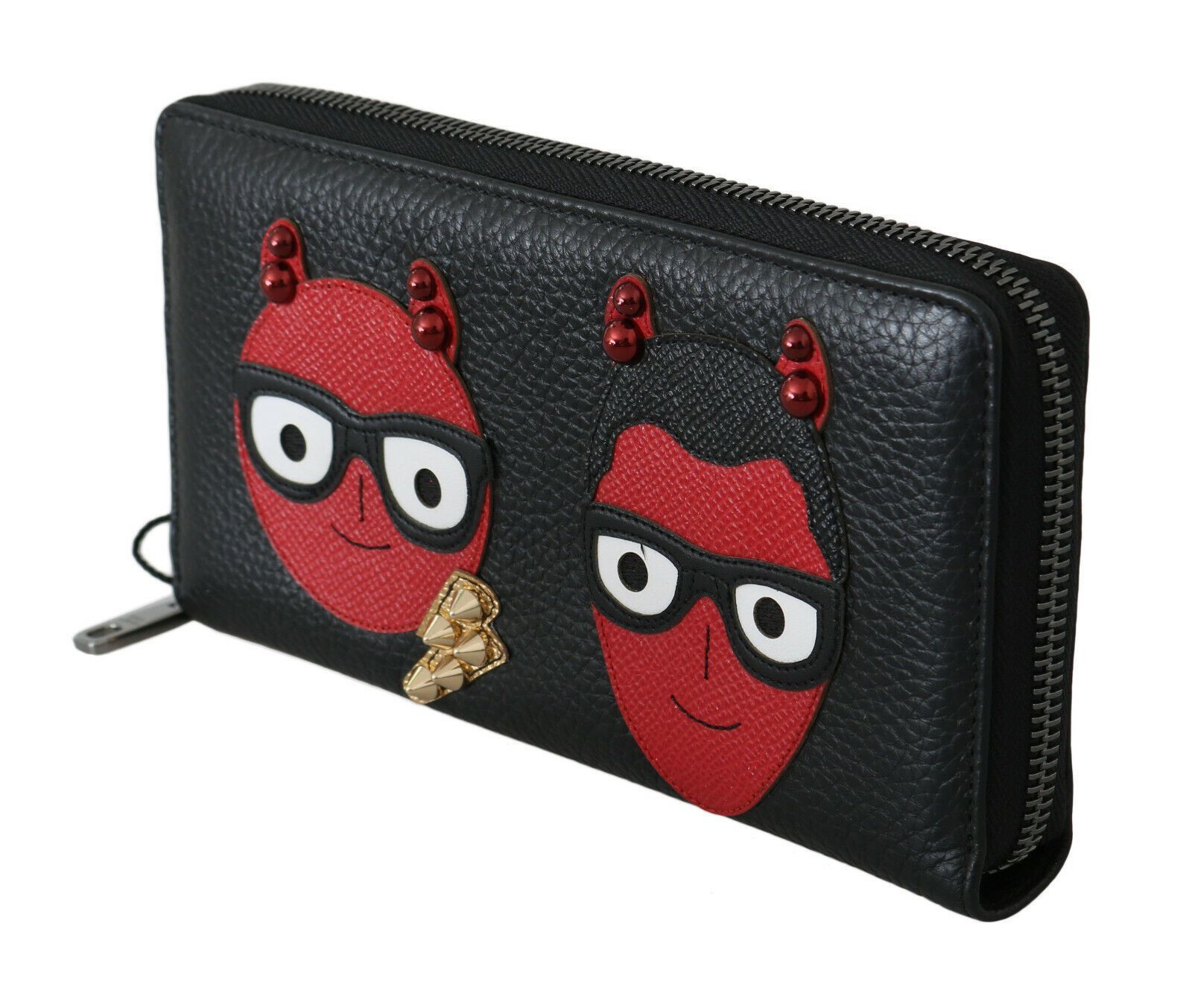 Dolce & Gabbana Chic Black and Red Leather Continental Men's Wallet Size ONE SIZE - 2 Thumbnail