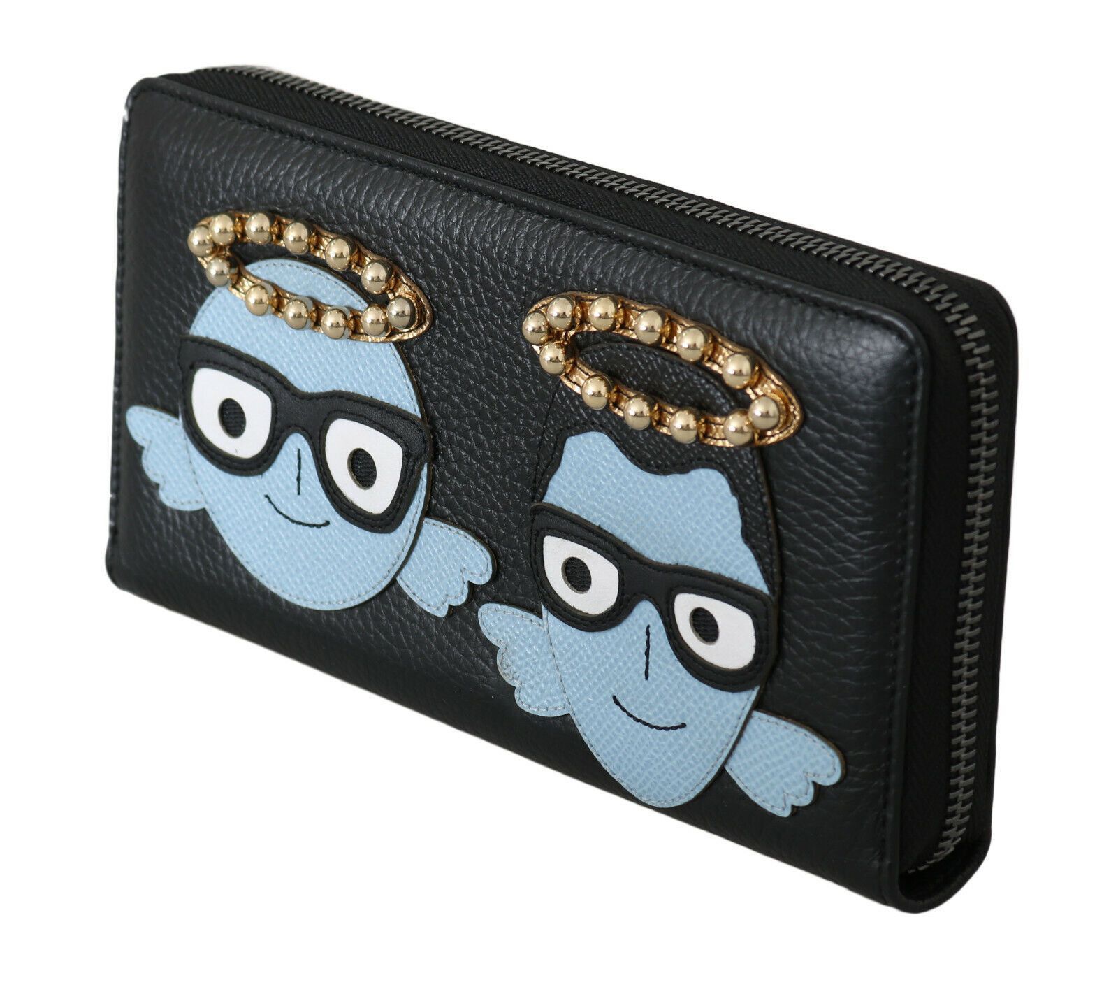Dolce & Gabbana Elegant Black Leather Zip Men's Wallet Size ONE SIZE - 2 Thumbnail
